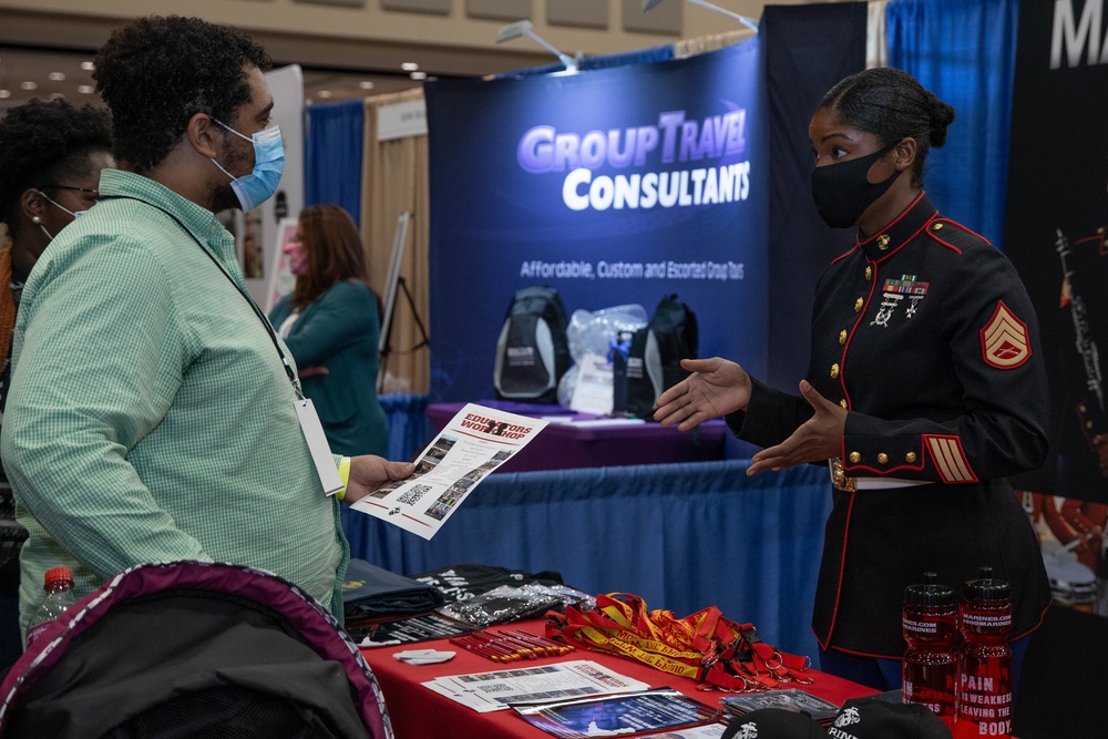 Marines visit Georgia Music Educators Association at Classic Center