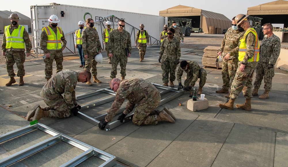 USACE commanding general meets with Navy Seabees and Army engineers