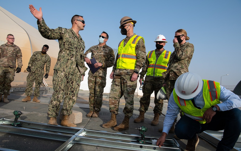 USACE commanding general meets with Navy Seabees and Army engineers