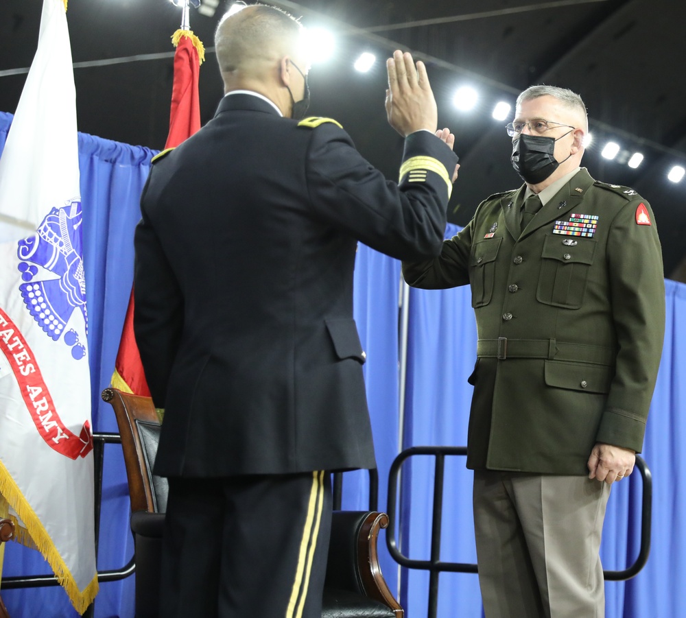 District of Columbia National Guard chaplain receives Martin of Tours award during promotion