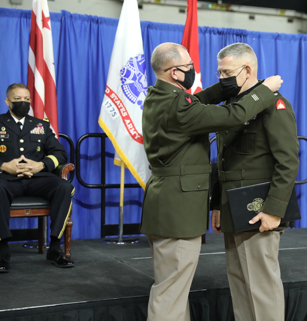 District of Columbia National Guard chaplain receives Martin of Tours award during promotion