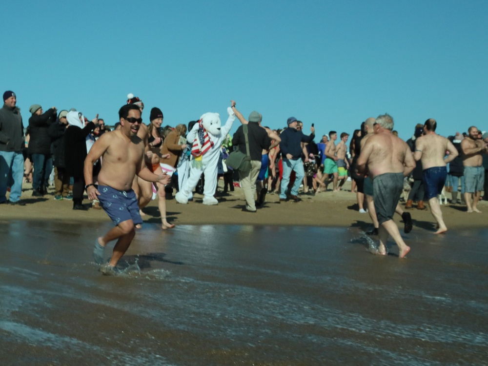 The first annual 1Lt. Juan Fajardo Polar Plunge