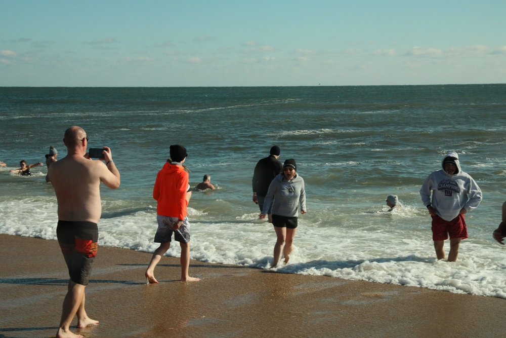 The first annual 1st Lt. Juan Fajardo Polar Plunge