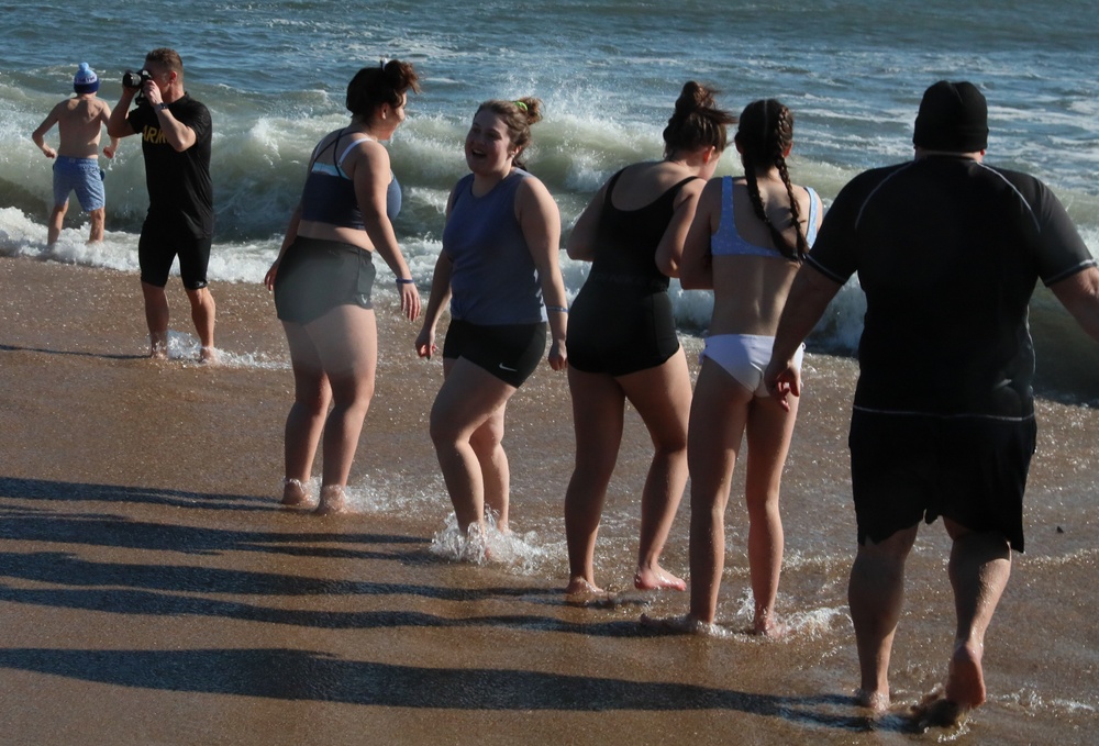 The first annual 1st Lt. Juan Fajardo Polar Plunge