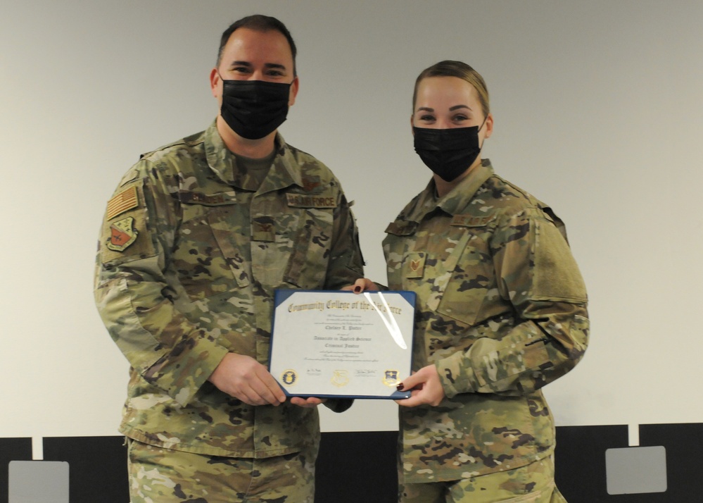 104th Fighter Wing members awarded Commendation Medals, Achievements Medals, CCAF degrees