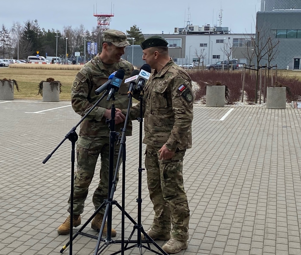 82nd Airborne Division and Polish Armed Forces Media Engagement
