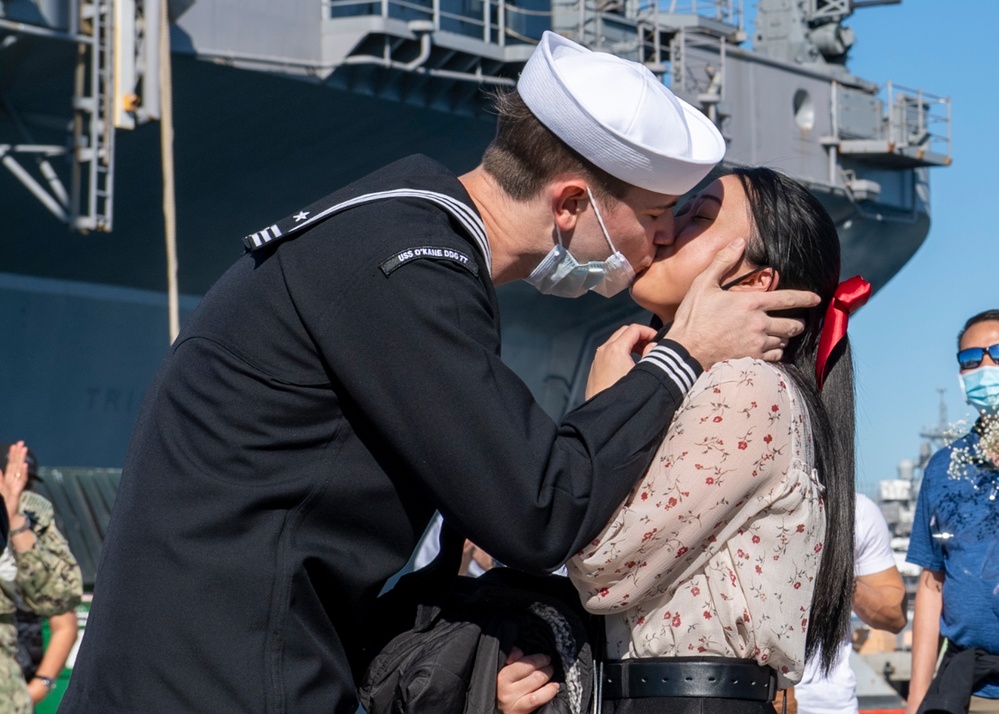 USS O'Kane Returns to Homeport