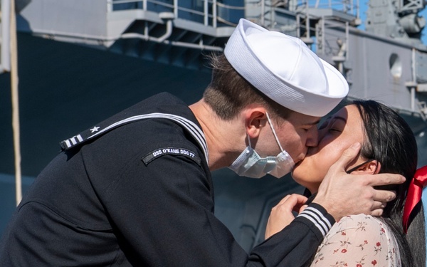 USS O'Kane Returns to Homeport
