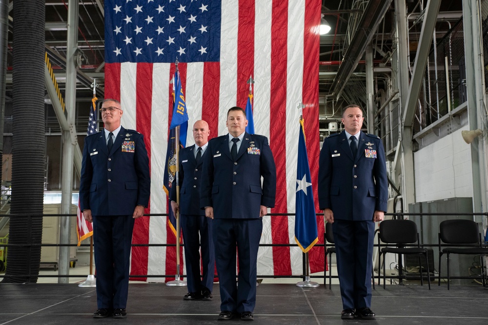 151st Maintenance Group participates in a change of command