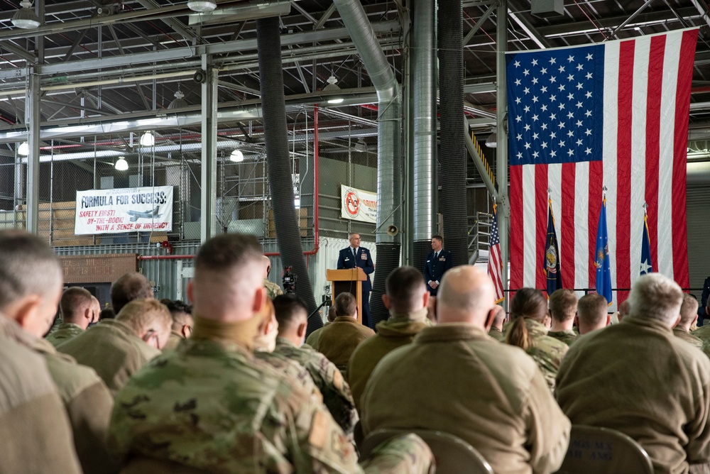 151st Maintenance Group participates in a change of command