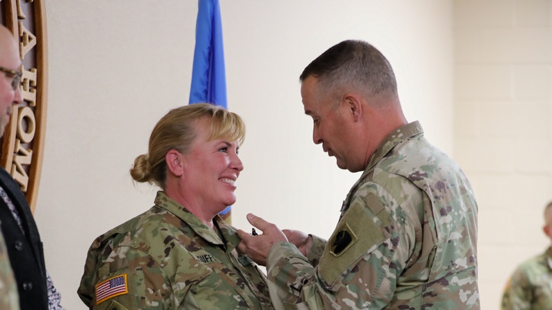 Chief Warrant Officer 4 Kristen D. Guffy and Master Sgt. Donald T. Seymour Retire from Service