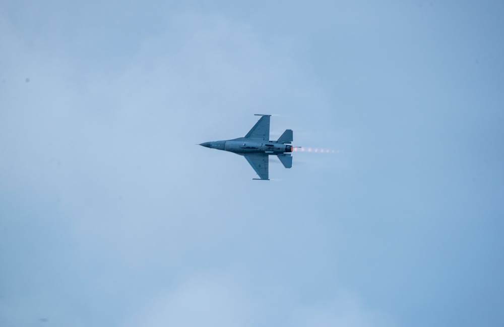 PACAF F-16 DEMO Team visits Guam during Cope North 22