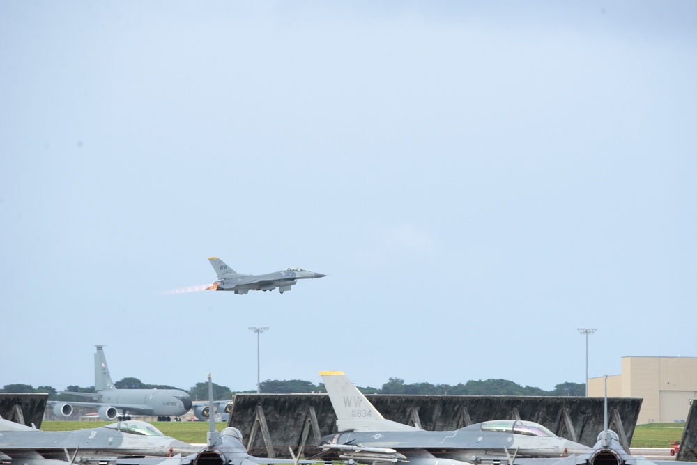 PACAF F-16 DEMO Team visits Guam during Cope North 22