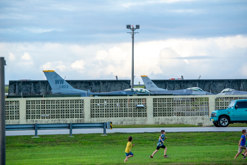 PACAF F-16 DEMO Team visits Guam during Cope North 22