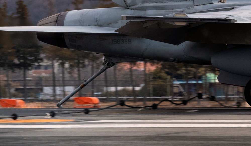 Yokota Airmen conduct an annual Aircraft Arresting System certification