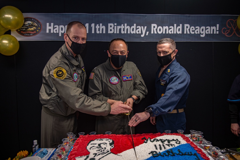 USS Ronald Reagan (CVN 76) Celebrates Ronald Reagan’s Birthday