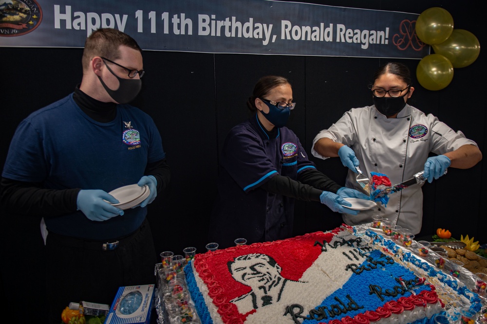 USS Ronald Reagan (CVN 76) Celebrates Ronald Reagan’s Birthday