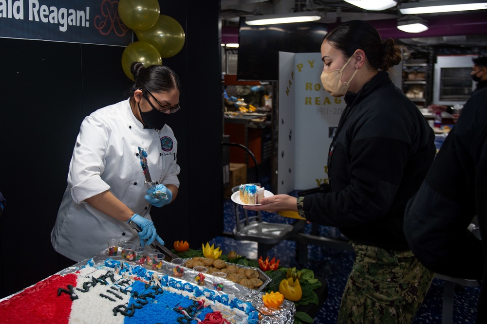 USS Ronald Reagan (CVN 76) Celebrates Ronald Reagan’s Birthday