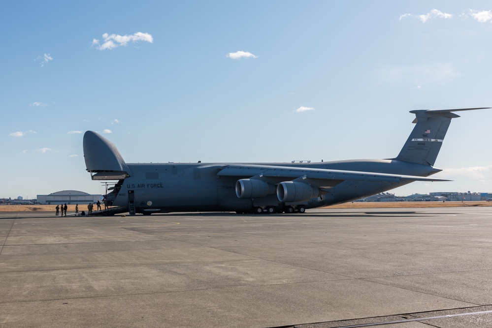 C-5M Super Galaxy arrives onboard NAF Atsugi