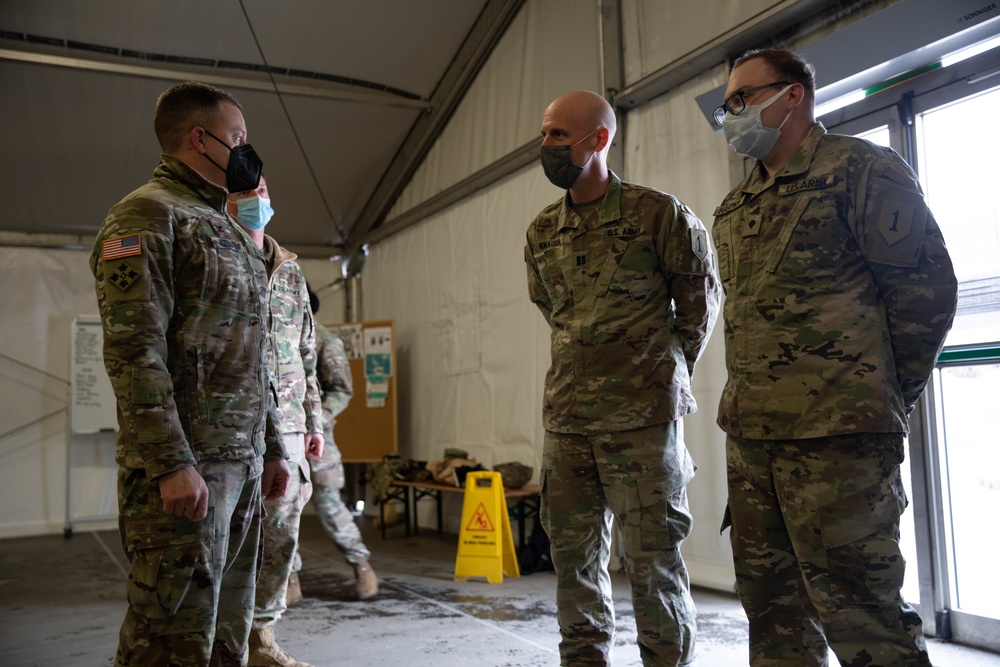 Colonel Norman Recognizes Soldiers during his visit to Drawsko Pomorskie