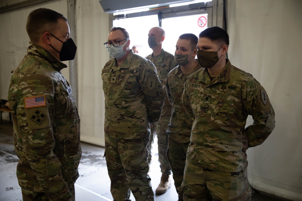 Colonel Norman Recognizes Soldiers during his visit to Drawsko Pomorskie