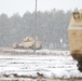 Bradley Fighting Vehicles Train in the Snow at DPTA