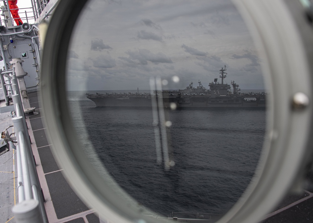 USS America Conducts Formation Excersise