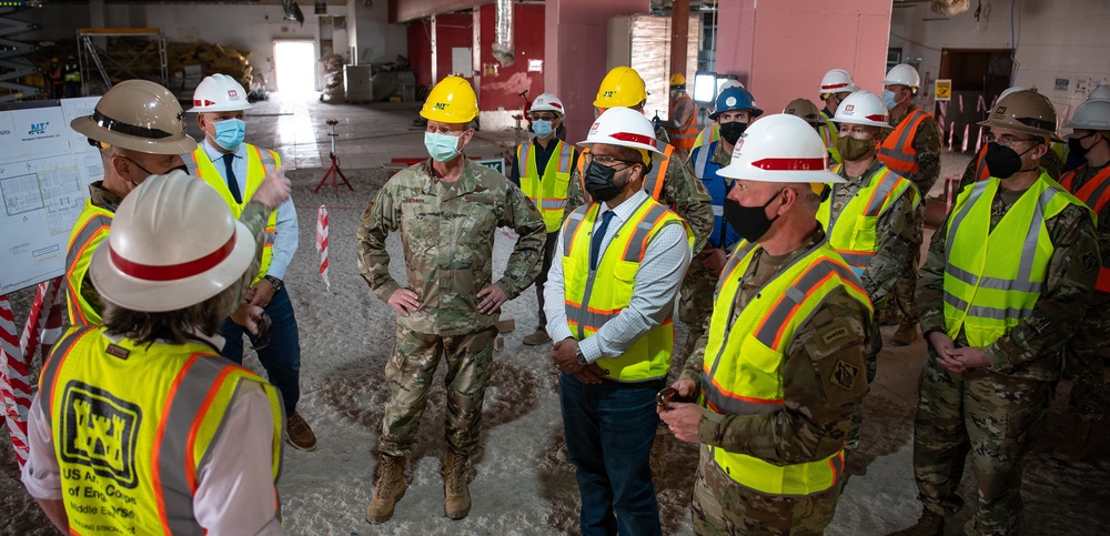 USACE commanding general views construction projects at Ali Al Salem