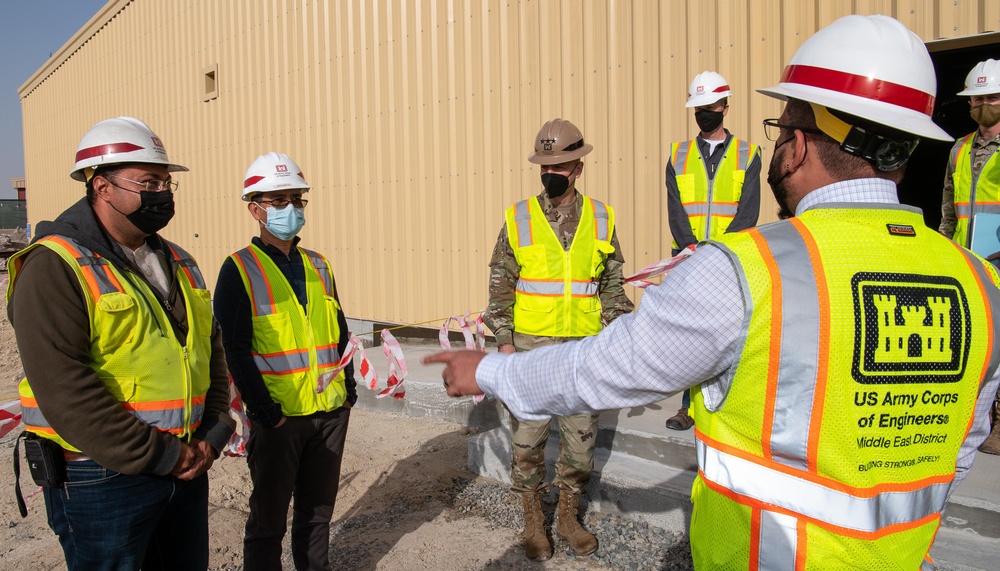 USACE commanding general views construction projects at Ali Al Salem