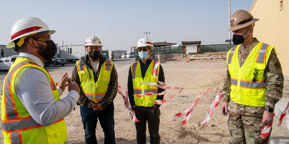 USACE commanding general views construction projects at Ali Al Salem