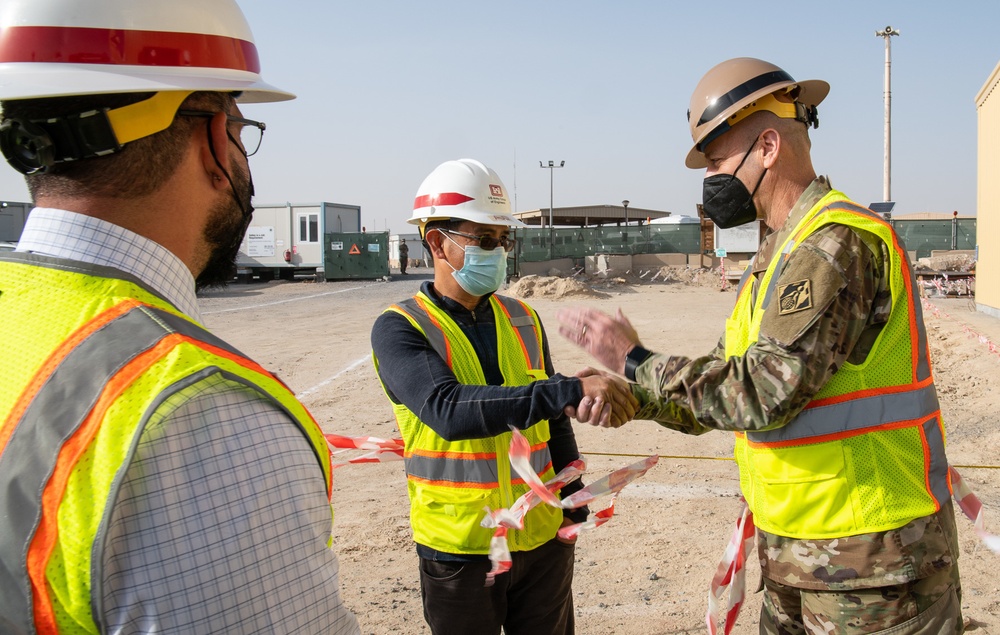 USACE commanding general views construction projects at Ali Al Salem