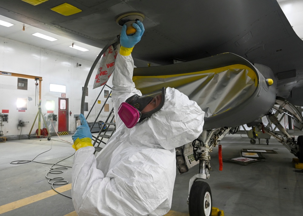 Luke F-16 gets heritage paint in celebration of 310th Fighter Squadron's 80th Anniversary