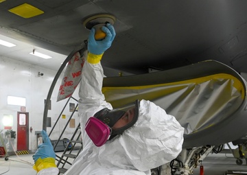 Luke F-16 gets heritage paint in celebration of 310th Fighter Squadron's 80th Anniversary