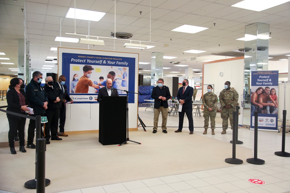 Task Force Guardian Soldiers Assist Passaic Vaccine Mega Site