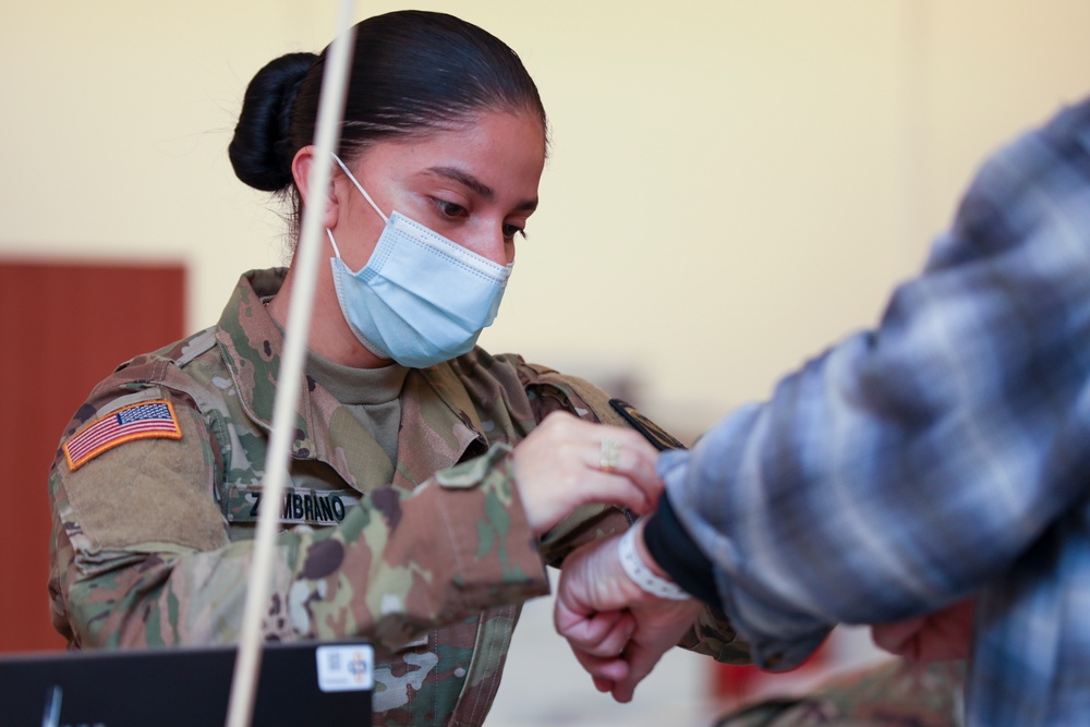 Task Force Guardian Soldiers Assist Passaic Vaccine Mega Site