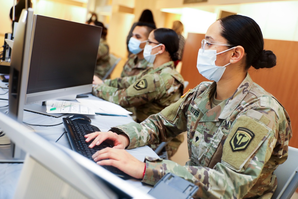 Task Force Guardian Soldiers Assist Passaic Vaccine Mega Site