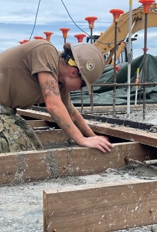 US Navy Seabees with NMCB-5 support Papua New Guinea