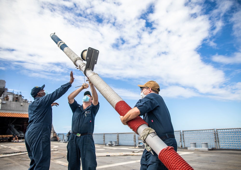 USS Milwaukee Departs Ponce, Puerto Rico