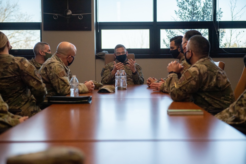 Brigadier General Stitzer Visits 514th Air Mobility Wing