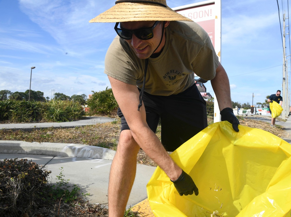 DVIDS - Images - U.S. 4th Fleet conducts Adopt-A-Highway road cleanup ...