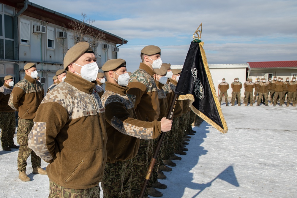 KFOR RC-E Latvian Contingent End of Tour Ceremony