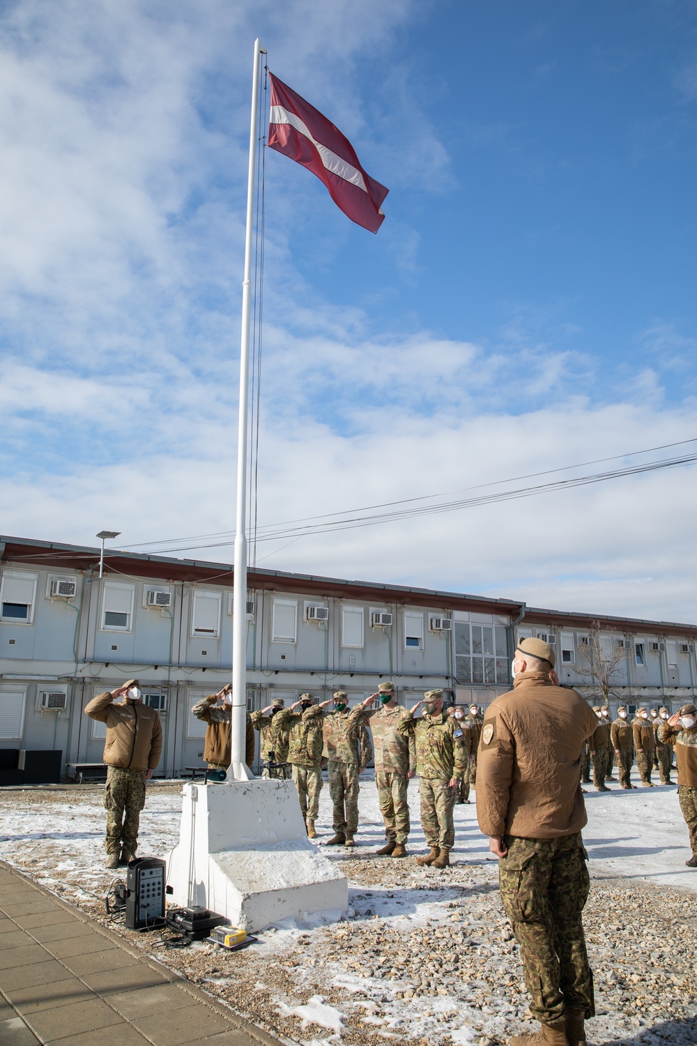 KFOR RC-E Latvian Contingent End of Tour Ceremony