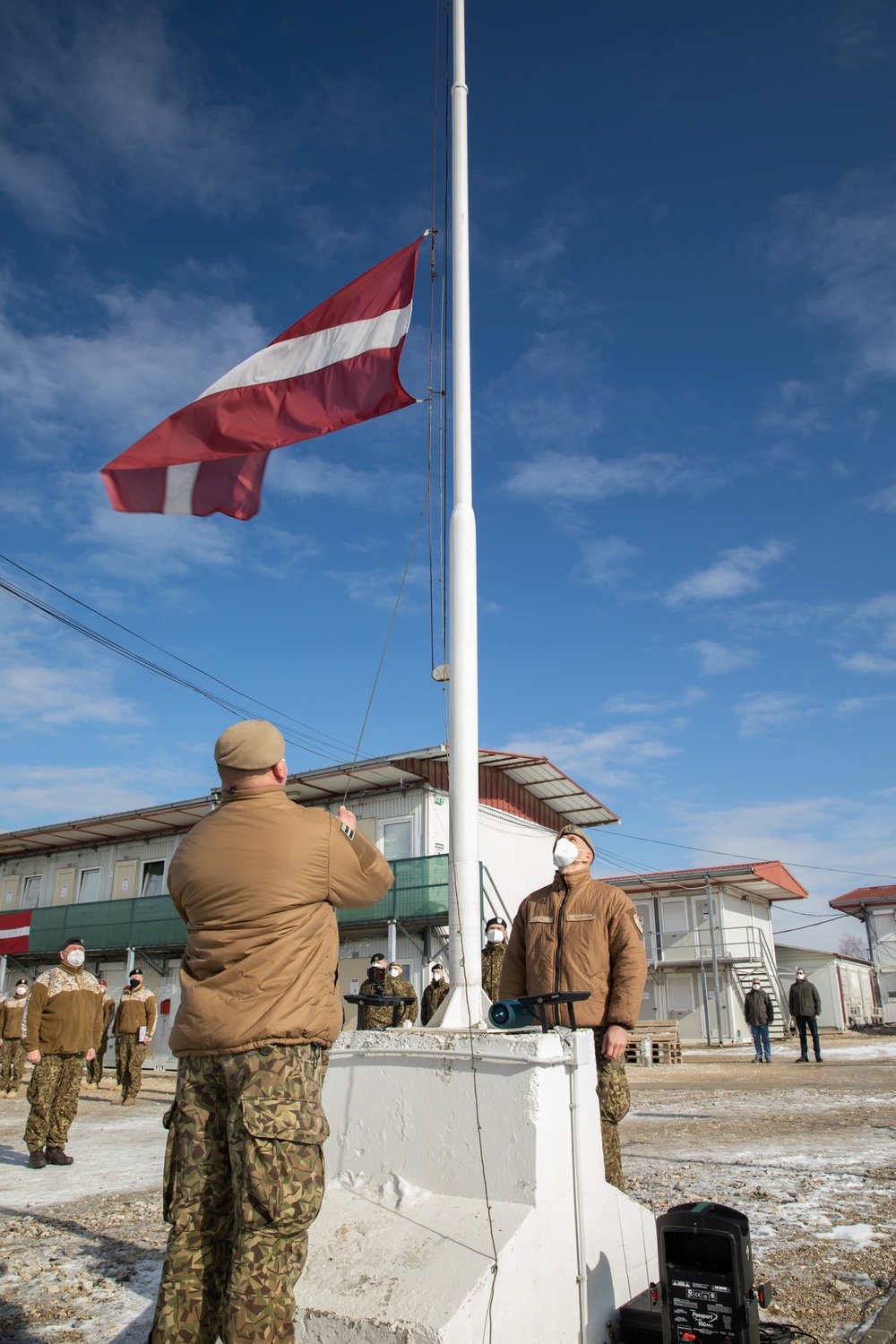 KFOR RC-E Latvian Contingent End of Tour Ceremony