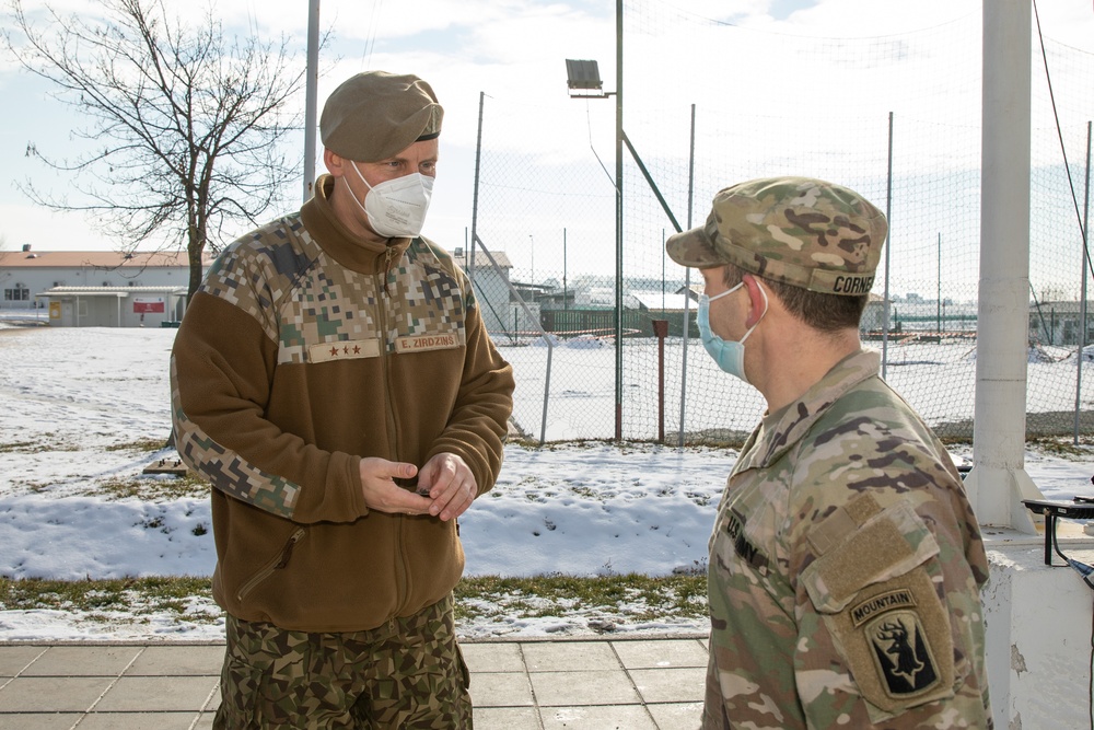 KFOR RC-E Latvian Contingent End of Tour Ceremony