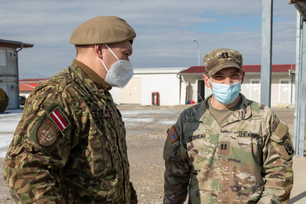 KFOR RC-E Latvian Contingent End of Tour Ceremony