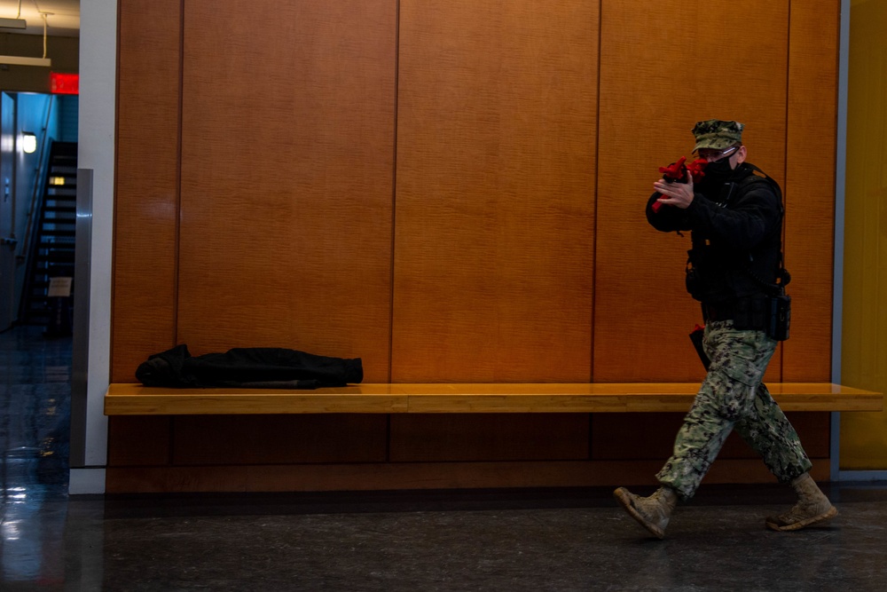 Navy Security Forces Conducts Active Shooter Drill at USNA