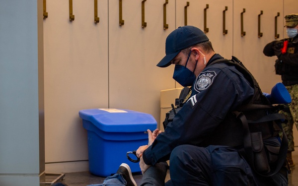 Navy Security Forces Conducts Active Shooter Drill at USNA