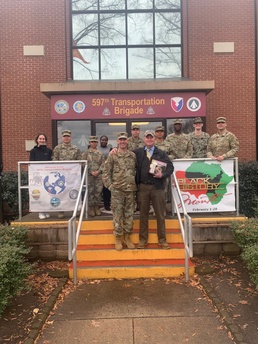 597th Transportation Brigade conducts virtual staff ride