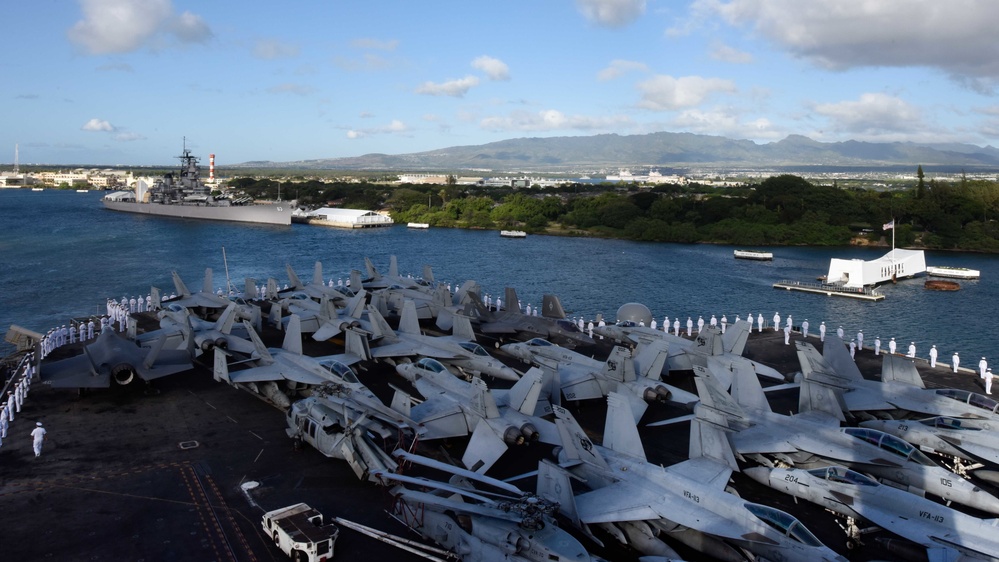 USS Carl Vinson (CVN 70) Arrives at Joint Base Pearl Harbor-Hickam