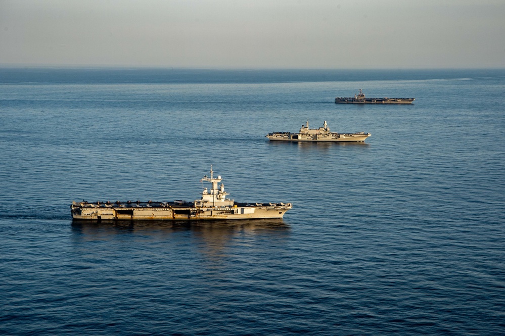 The Harry S. Truman Carrier Strike Group is on a scheduled deployment in the U.S. Sixth Fleet area of operations.